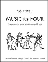 Music for Four #1 String Quartet Set of Parts P.O.P. cover